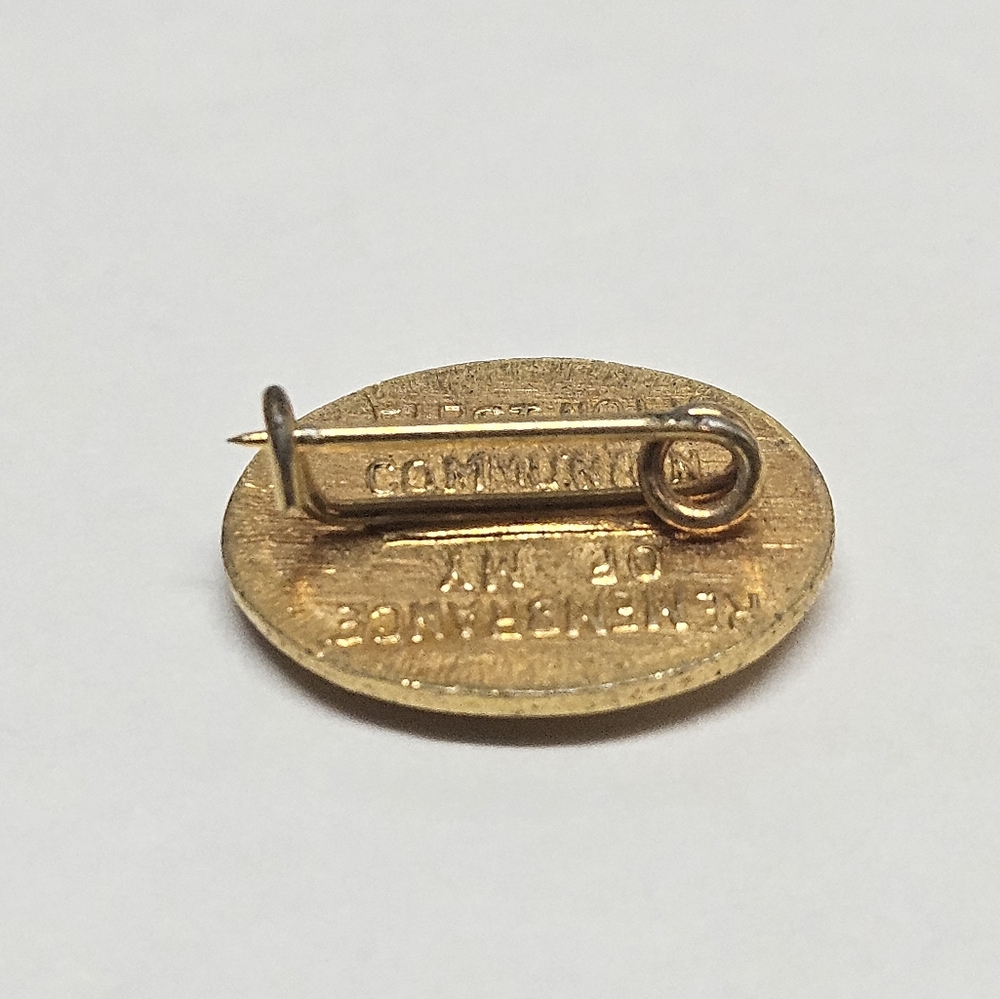 First Communion Gold Chalice Pin - Picture 4 of 9